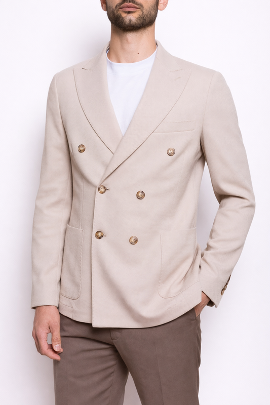 Giacca Uomo Doppiopetto Casual Estiva