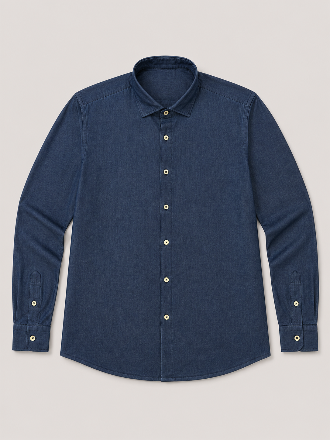 Camicia Denim Microtexture
