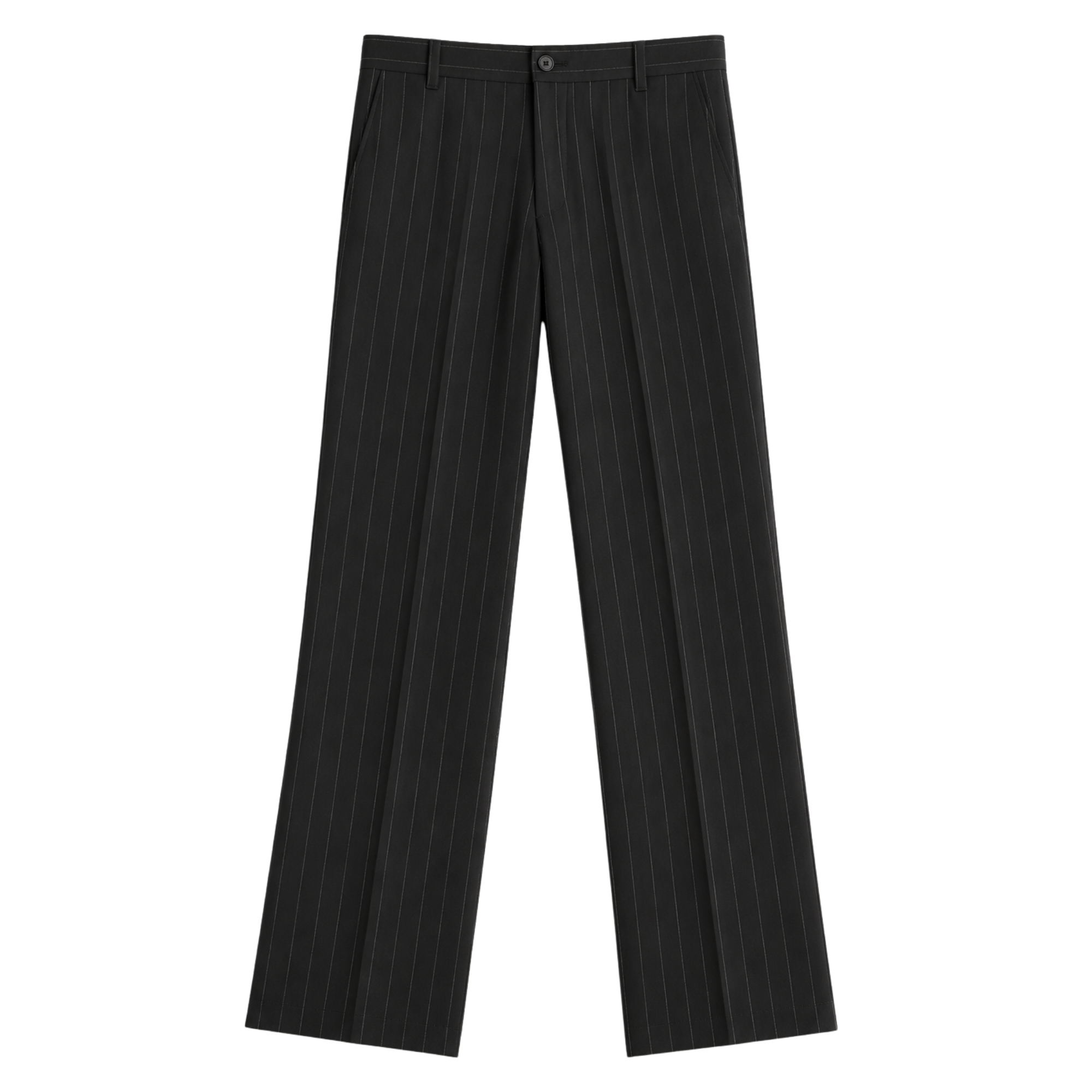 Pantalone Gessato Wide Leg