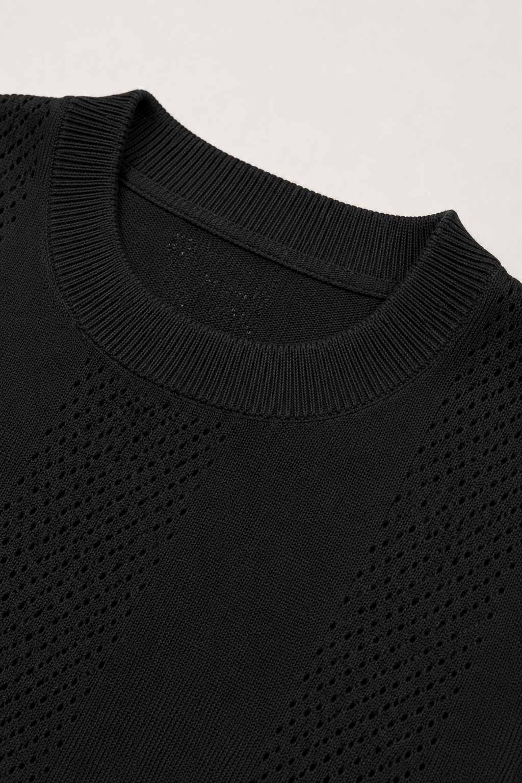 T-Shirt in Maglia Traforata