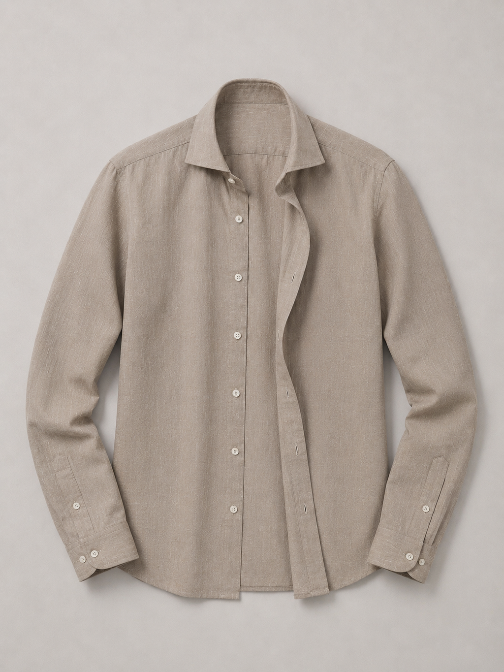 Camicia lino slim fit