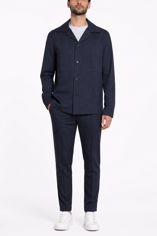 Coordinato Gessato Relaxed Fit