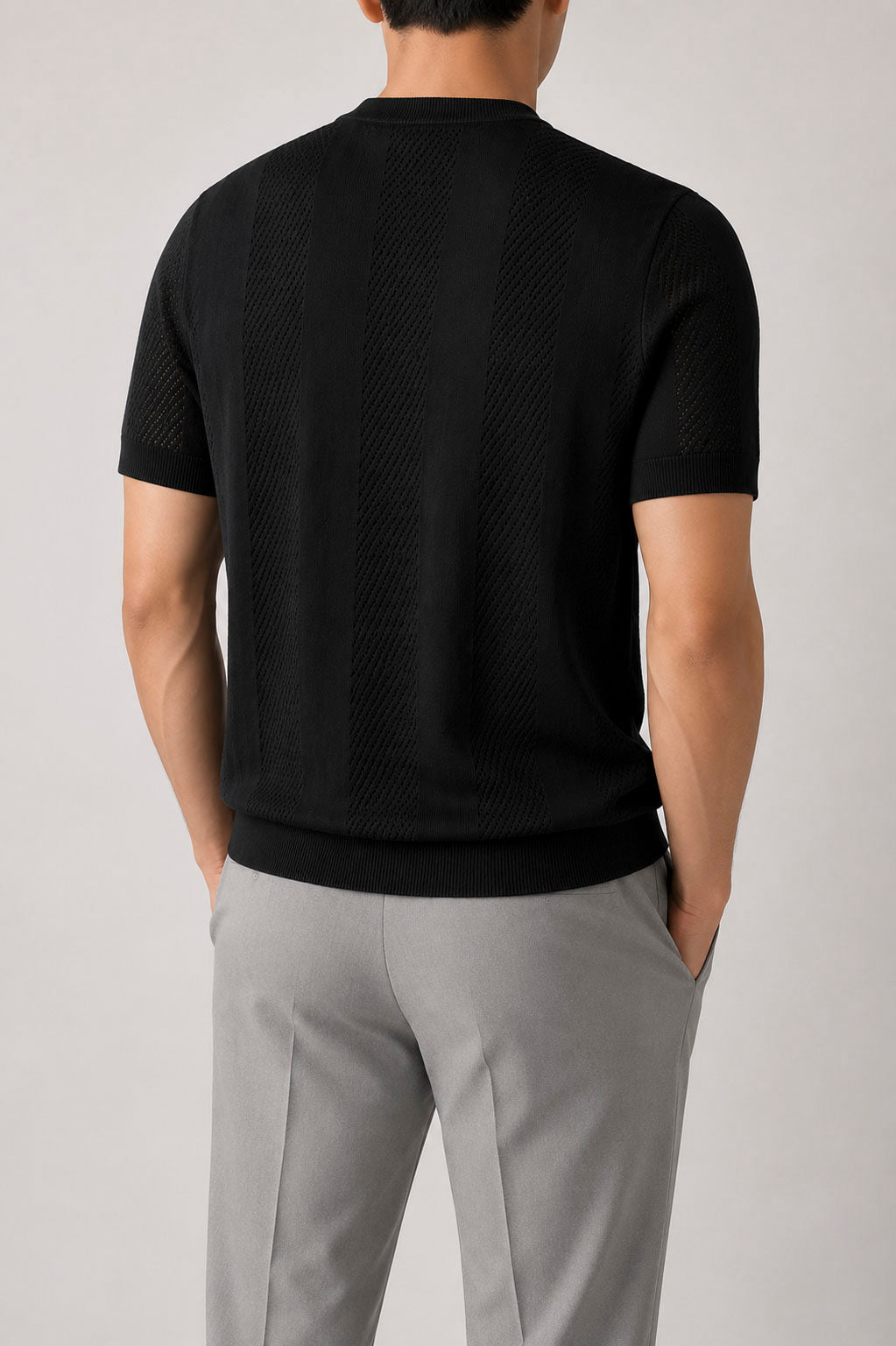 T-Shirt in Maglia Traforata