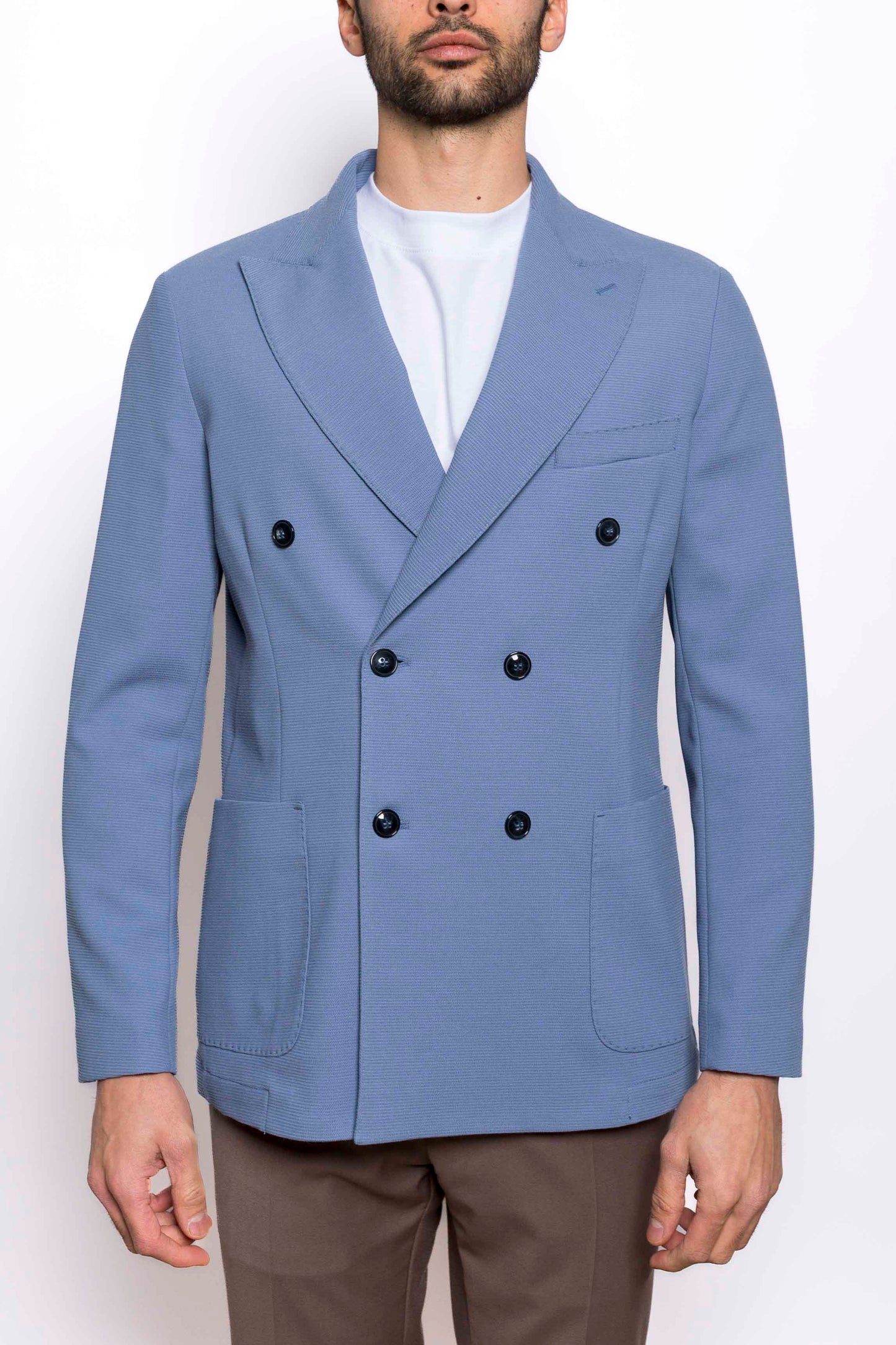 Giacca Uomo Doppiopetto Casual Estiva