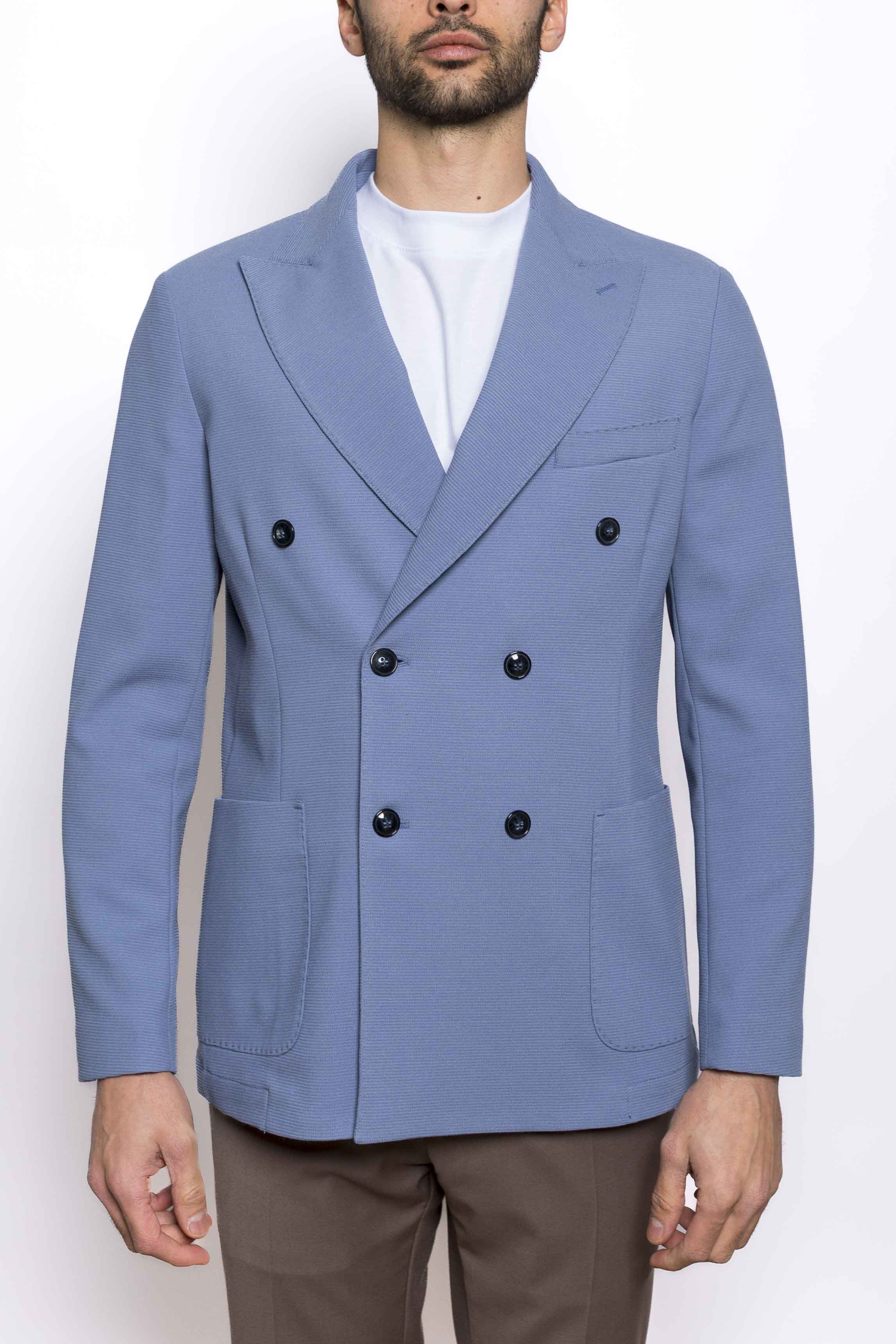 Giacca Uomo Doppiopetto Casual Estiva