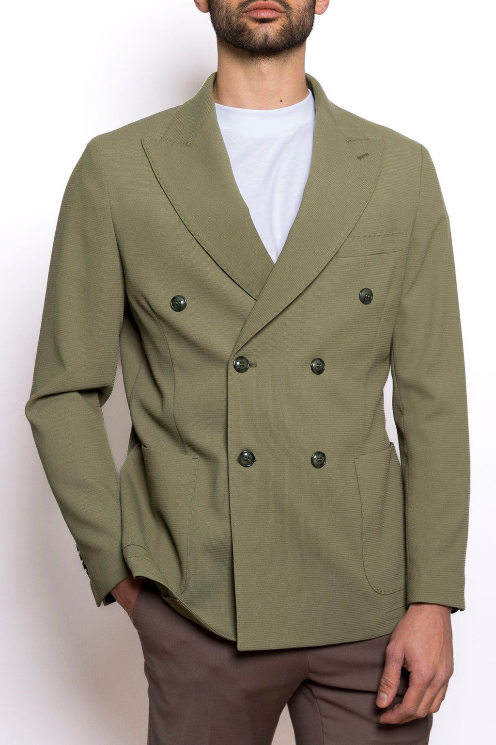 Giacca Uomo Doppiopetto Casual Estiva