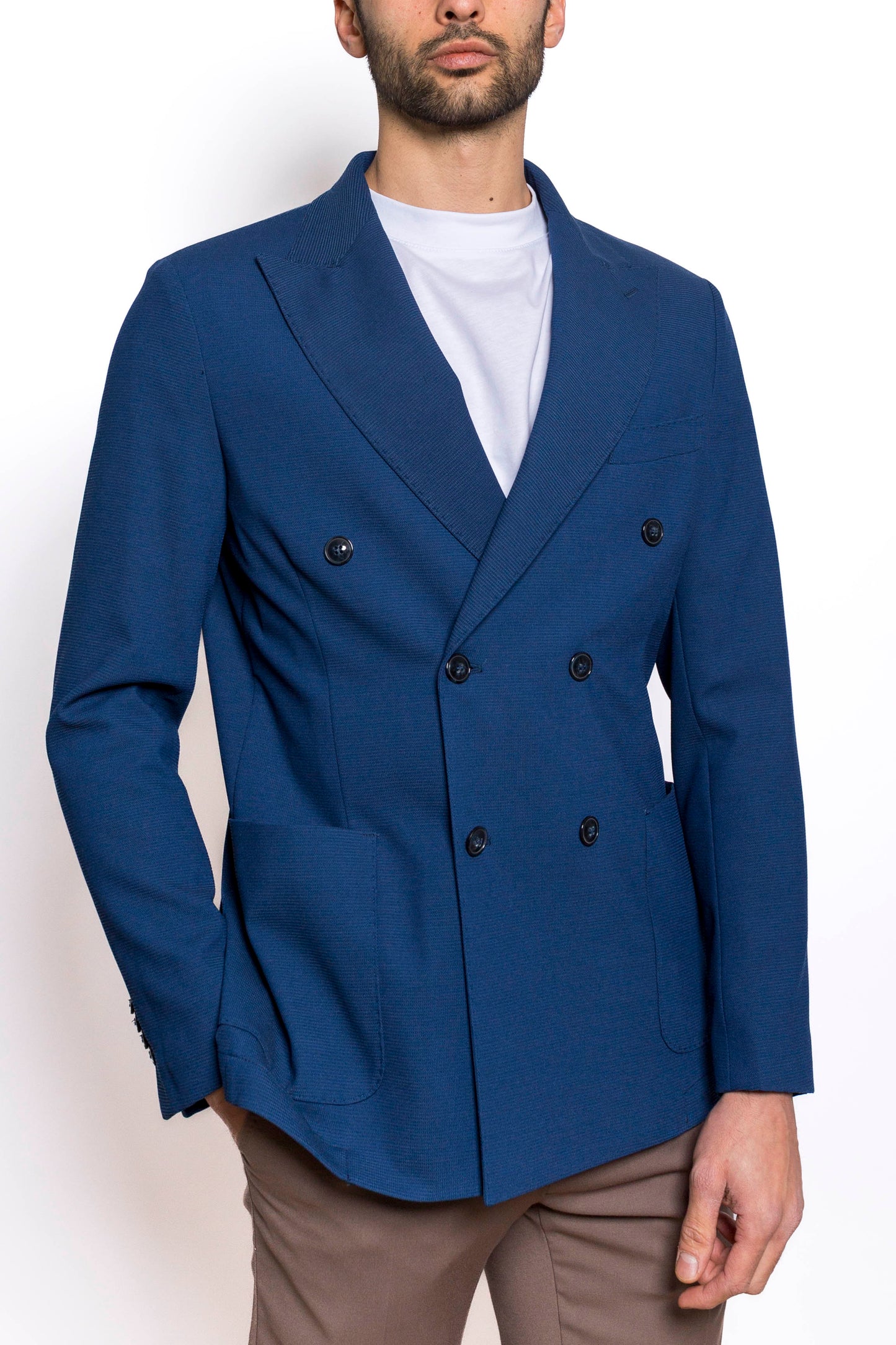 Giacca Uomo Doppiopetto Casual Estiva