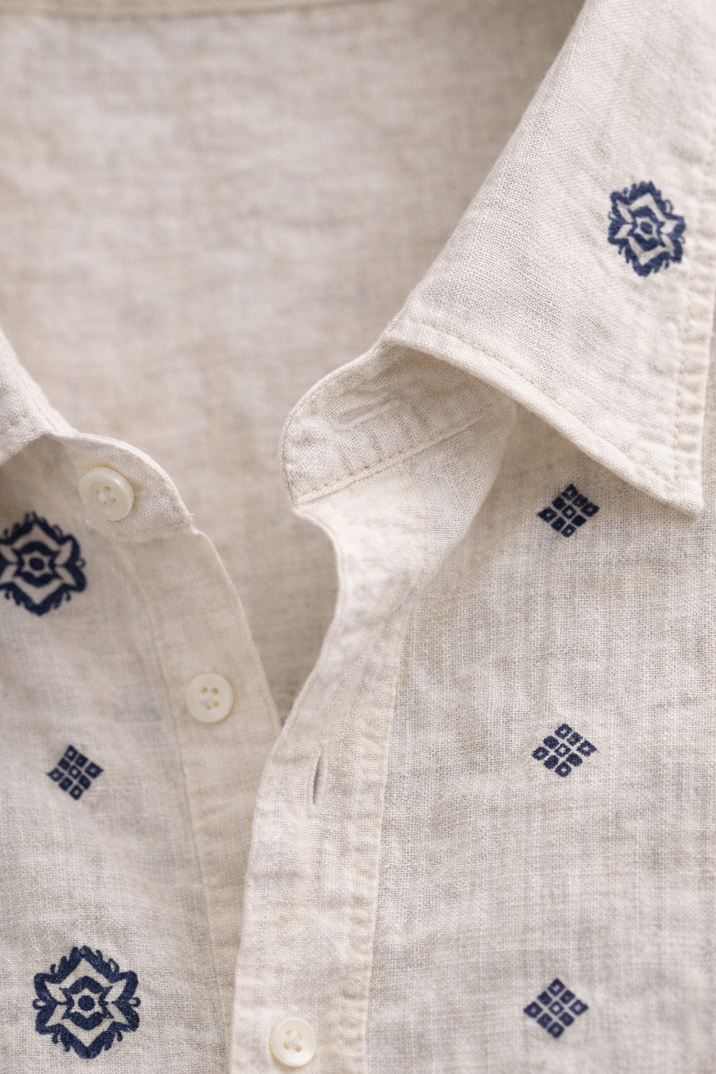 Camicia Cotone Fantasia Geometrica