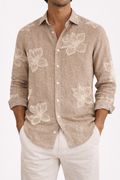 Camicia Lino Fantasia Floreale