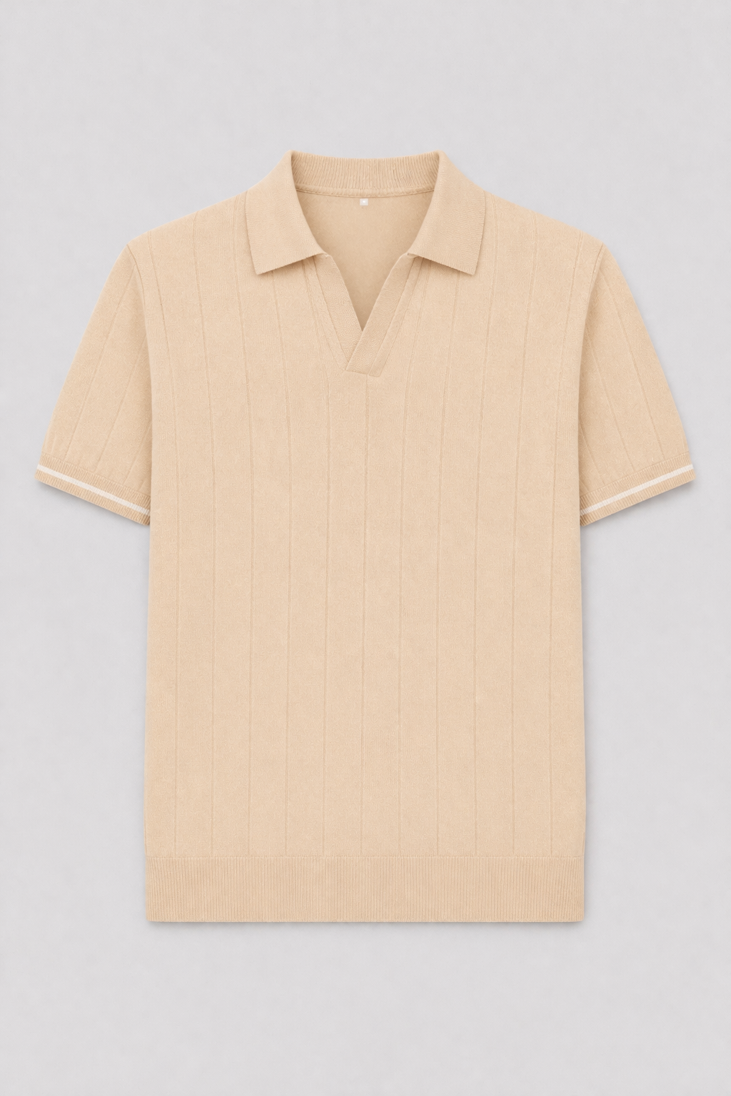 Polo Uomo Maglia Coste Verticali Traspirante Estiva