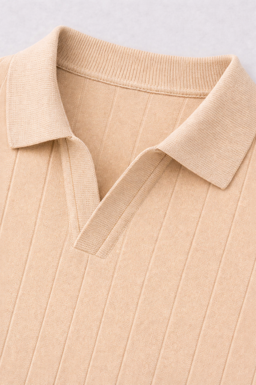 Polo Uomo Maglia Coste Verticali Traspirante Estiva
