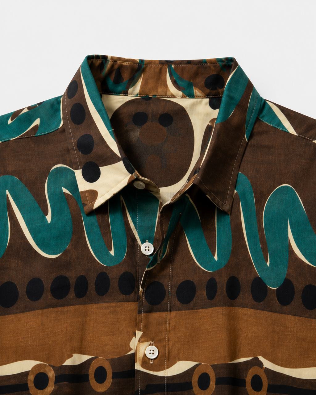 Camicia Riviera Geometrica in Cotone