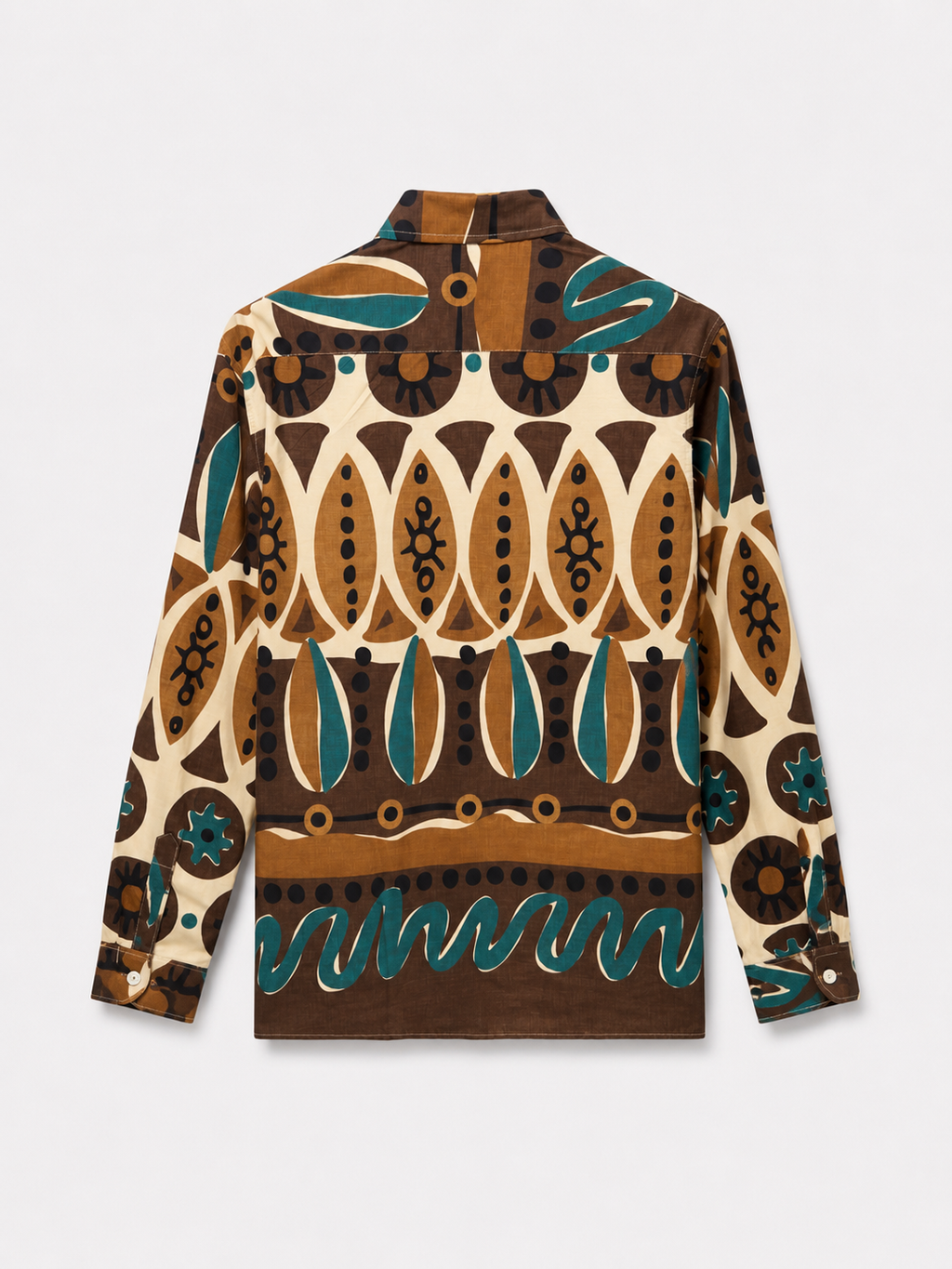 Camicia Riviera Geometrica in Cotone