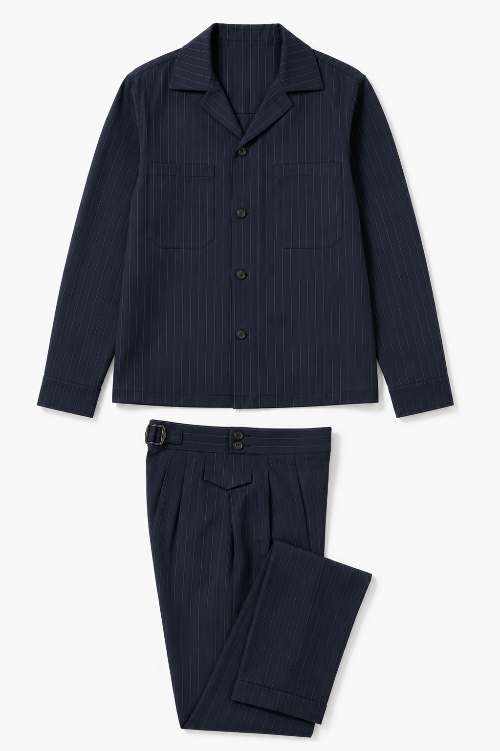 Coordinato Gessato Relaxed Fit