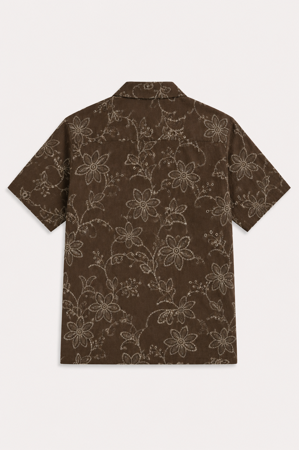Camicia Resort Ricamo Floreale