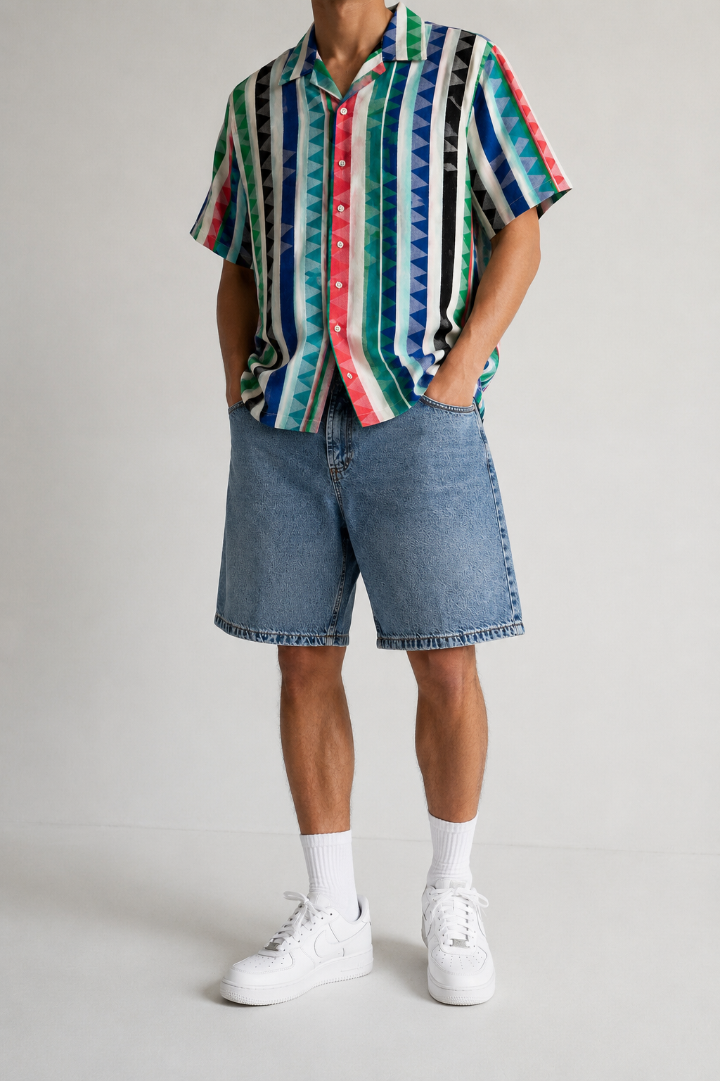 Bermuda Denim Lavaggio Chiaro