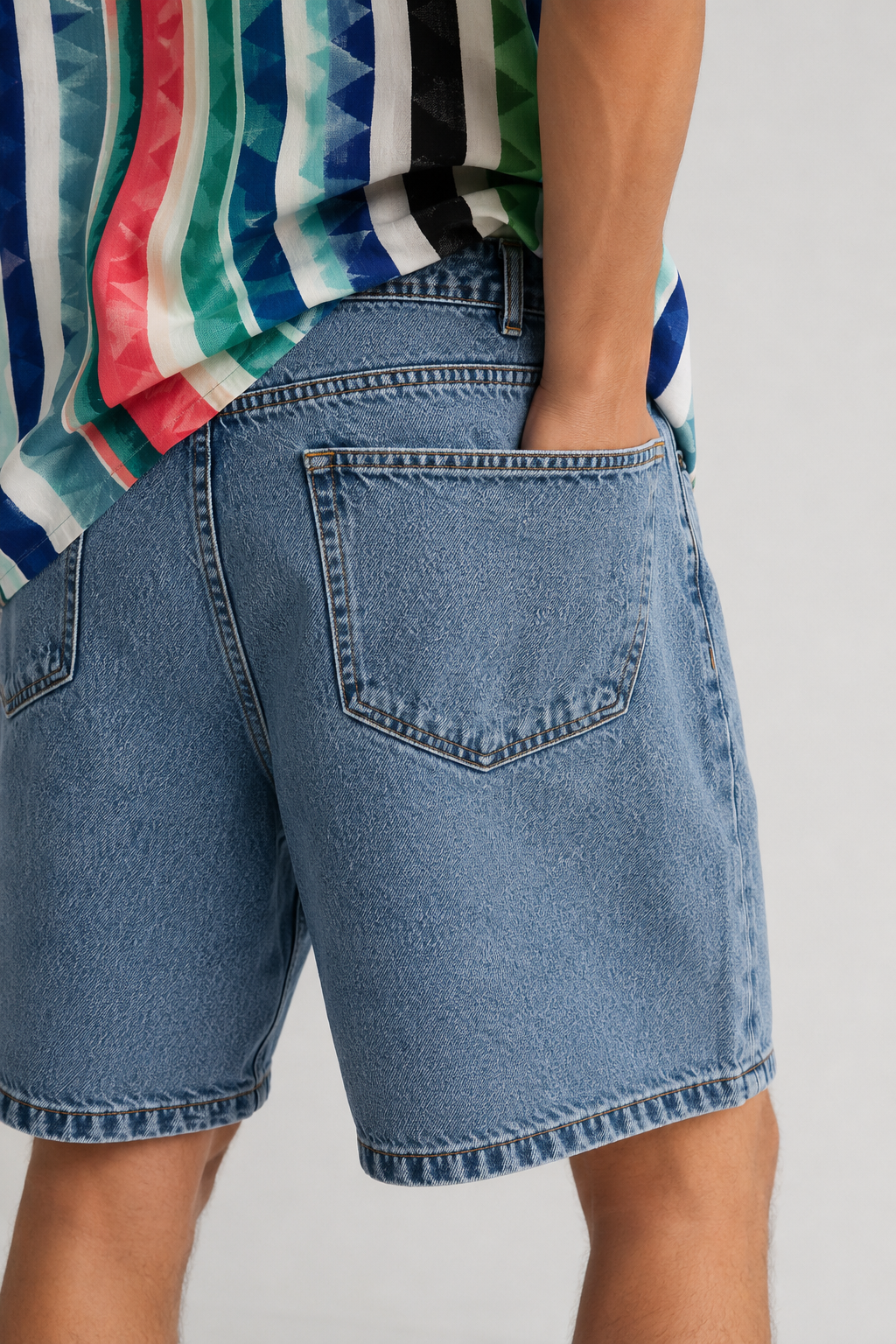 Bermuda Denim Lavaggio Chiaro