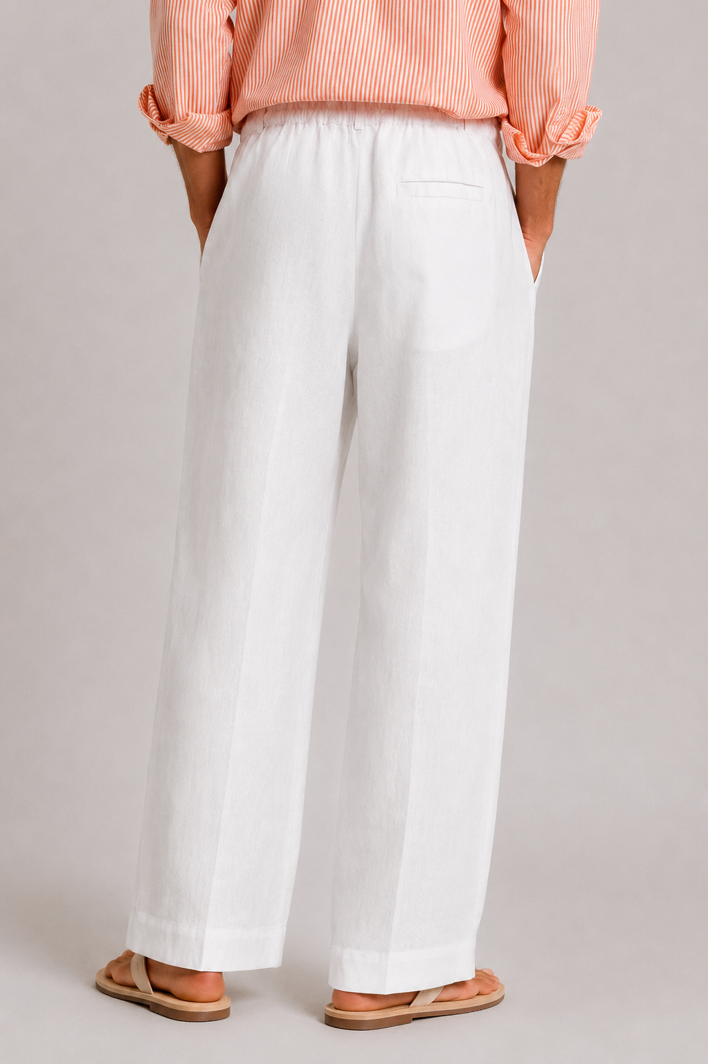 Pantalone Wide Leg in Lino