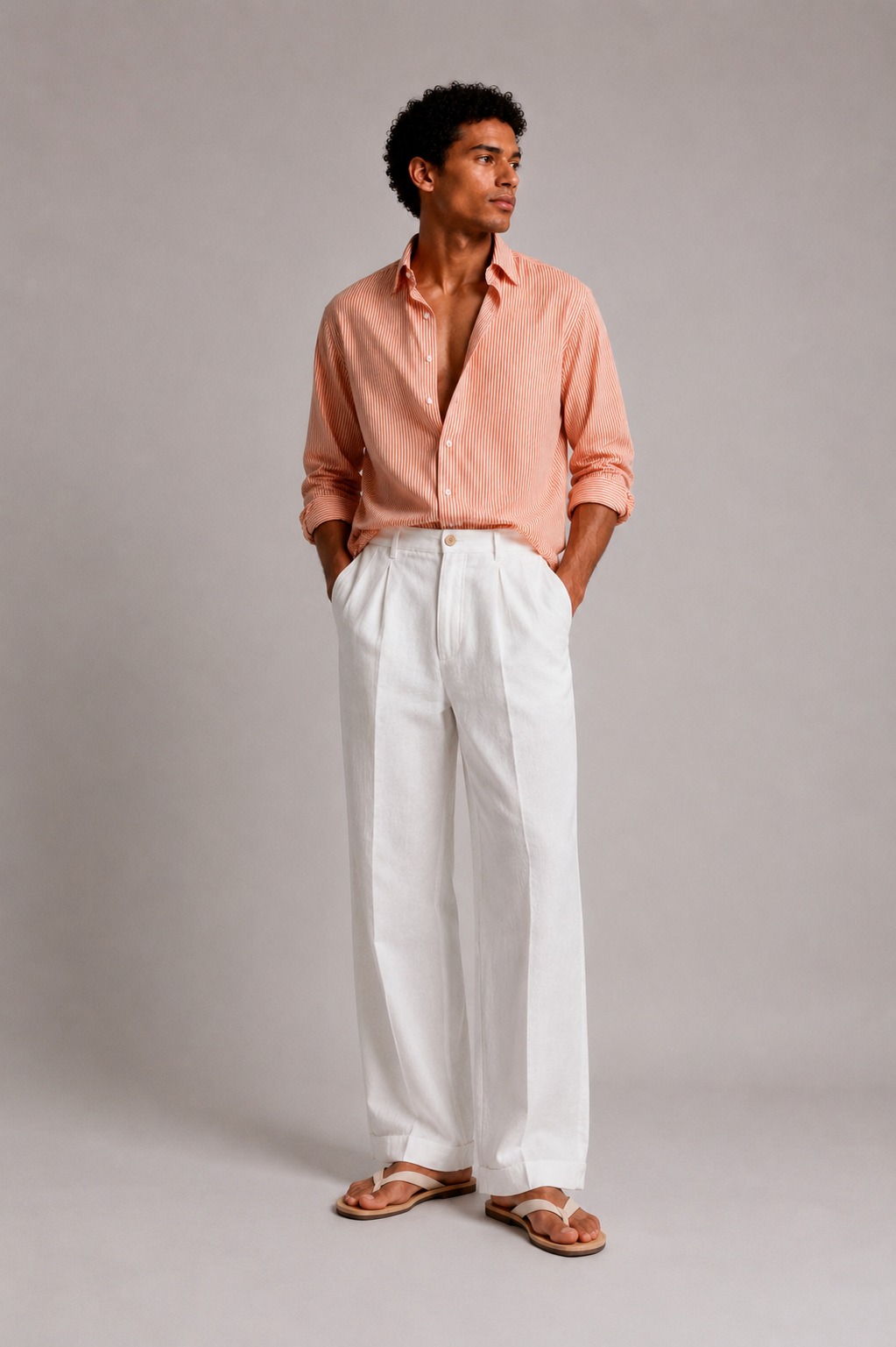 Pantalone Wide Leg in Lino