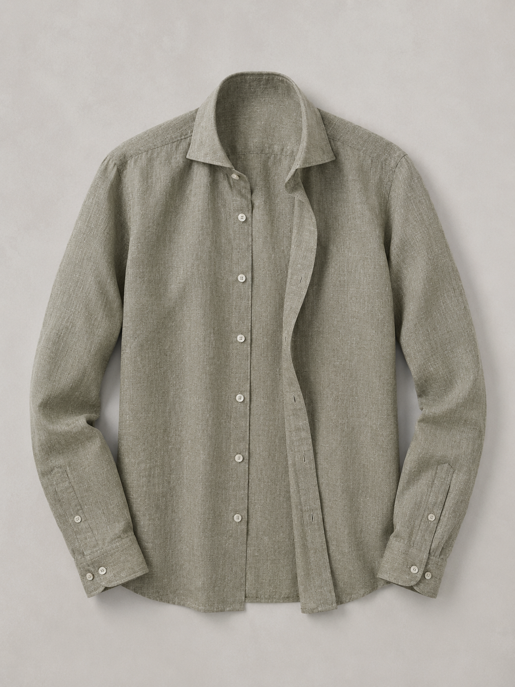 Camicia lino slim fit