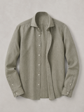 Camicia lino slim fit