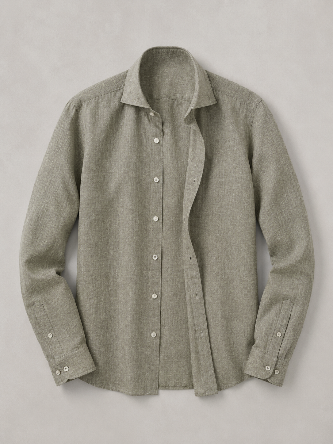Camicia lino slim fit
