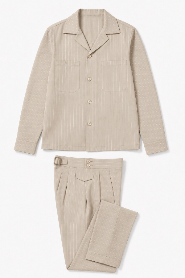 Coordinato Gessato Relaxed Fit