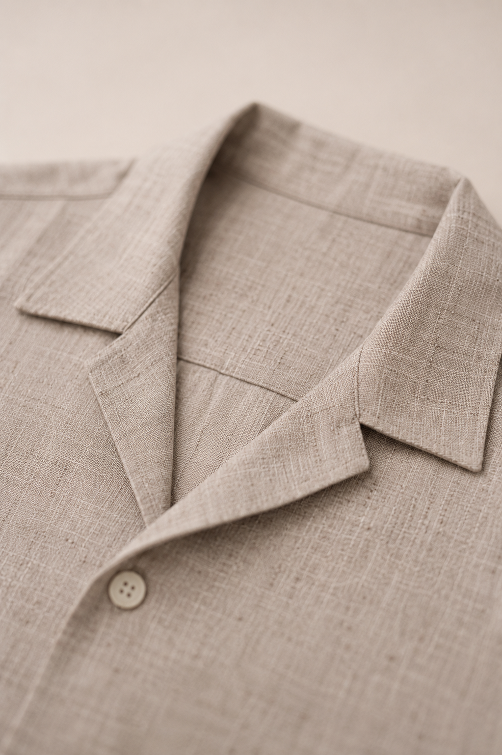 Camicia Bowling Texture Lino
