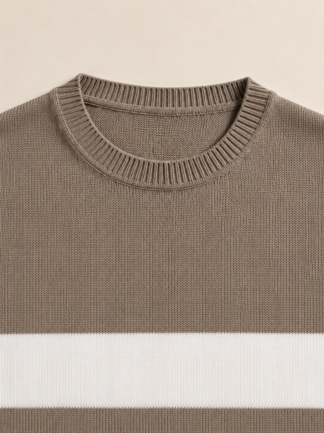 T-Shirt in Maglia Riga Orizzontale
