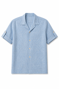 Camicia Bowling Texture Lino