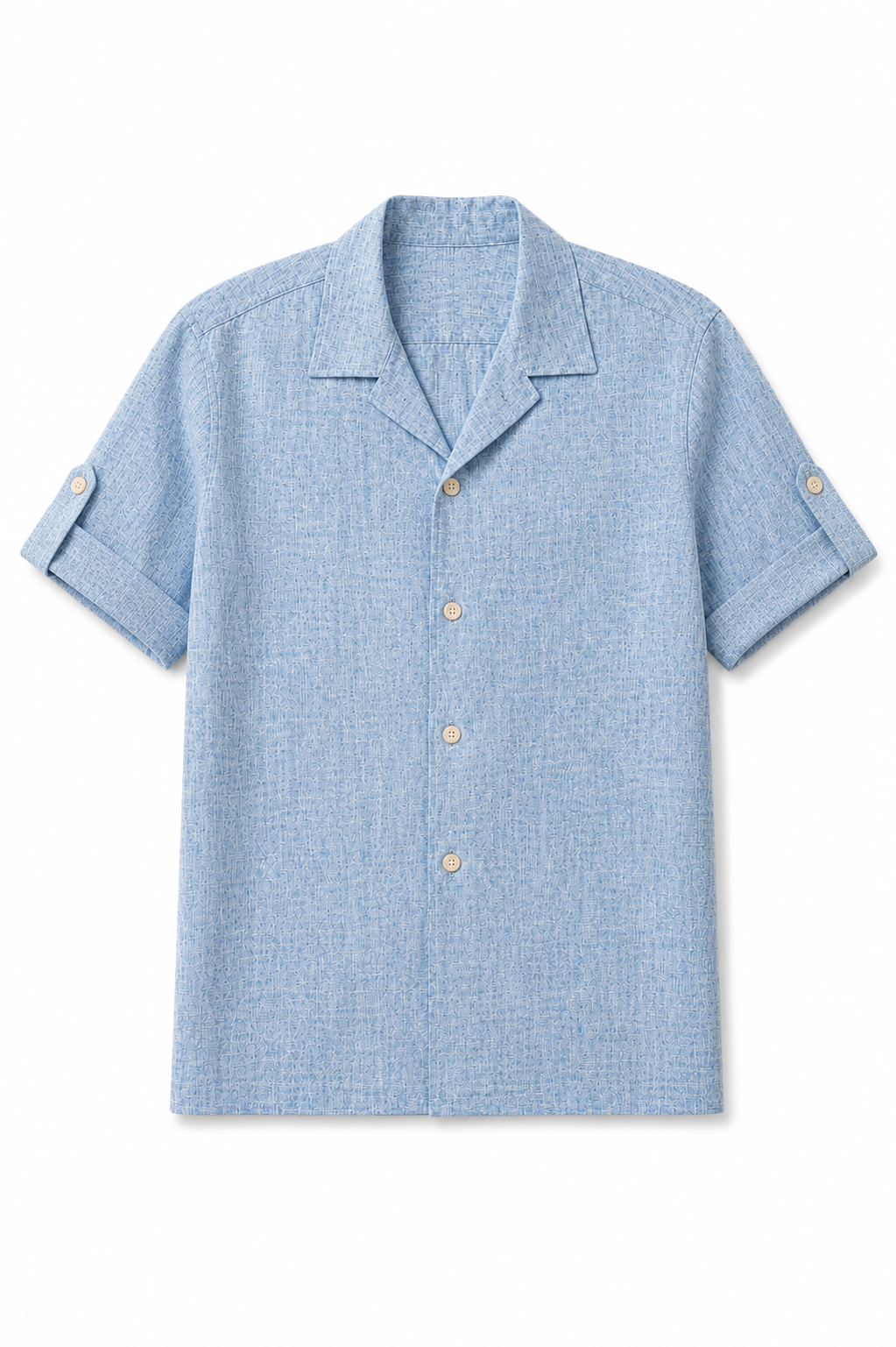 Camicia Bowling Texture Lino