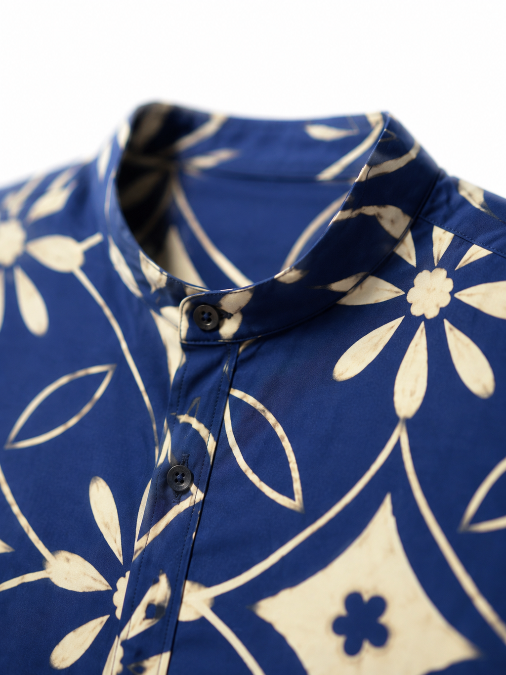Camicia Maiolica Collo Coreano