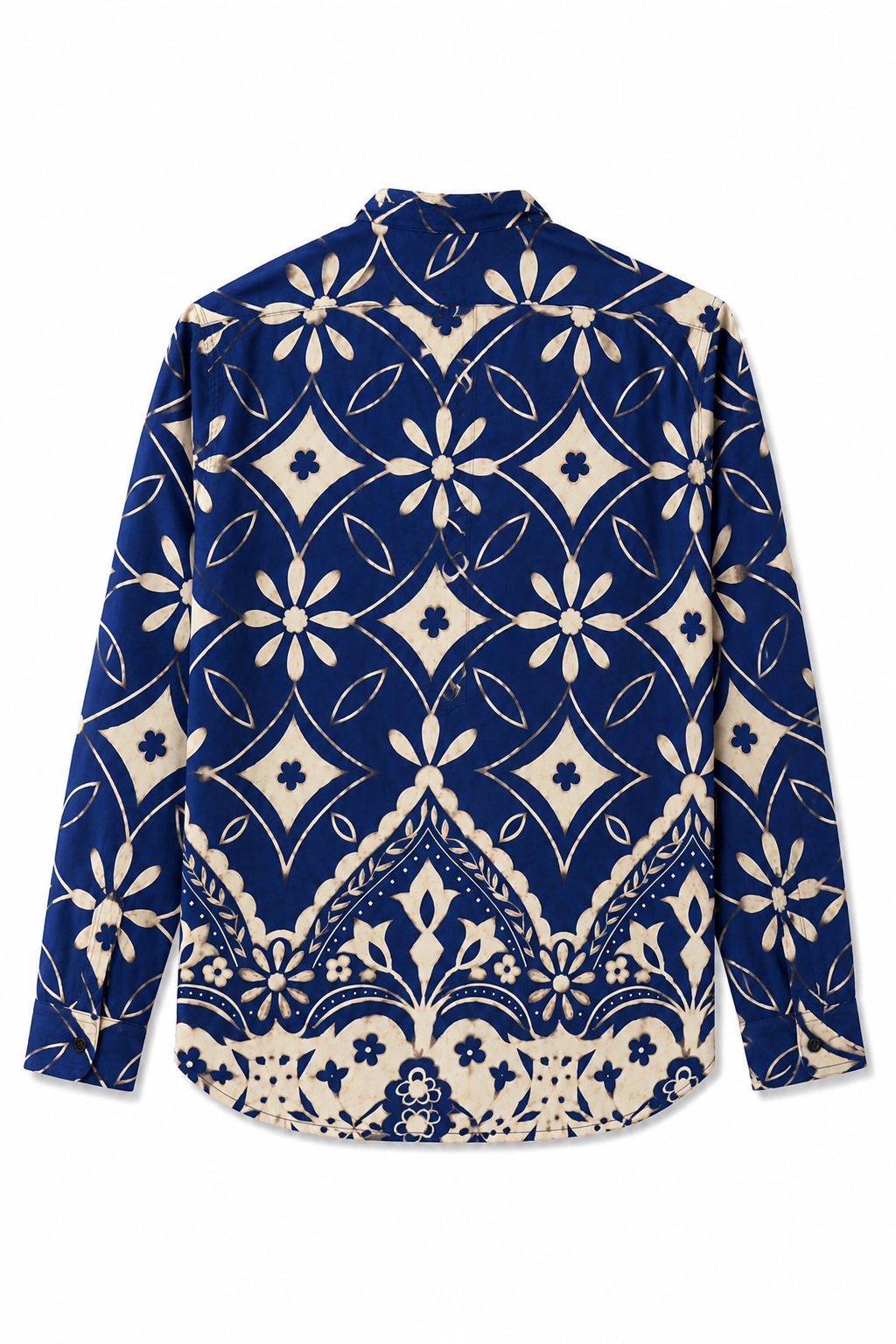 Camicia Maiolica Collo Coreano
