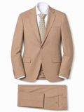 Abito Uomo Beige Chiaro Microtexture
