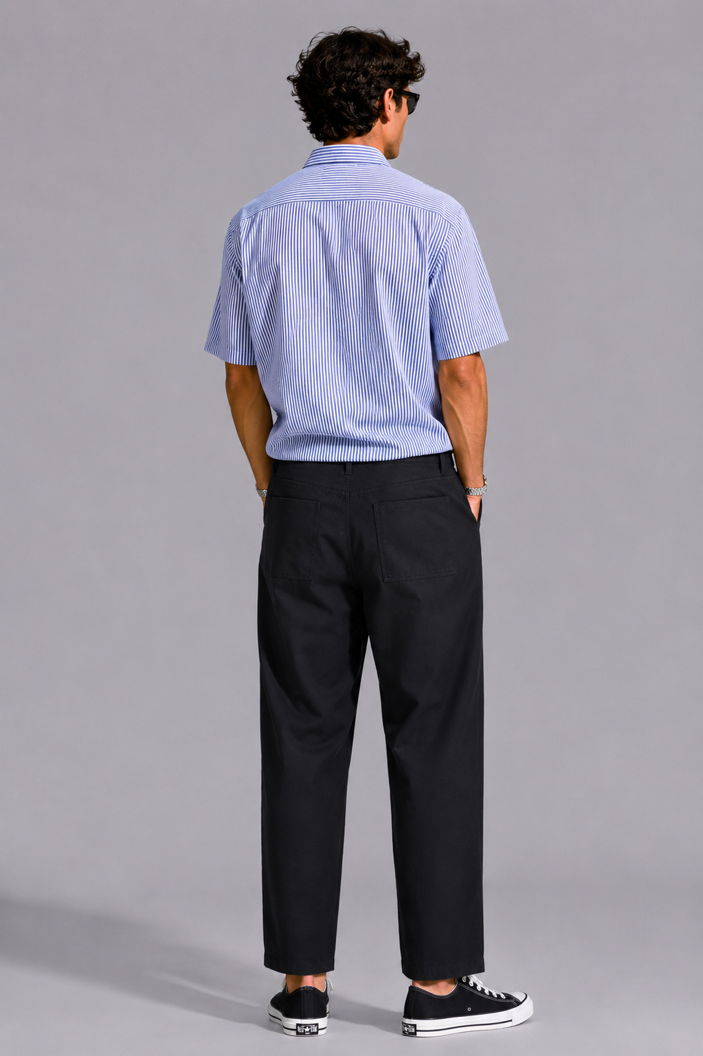Pantalone Wide Leg Crop