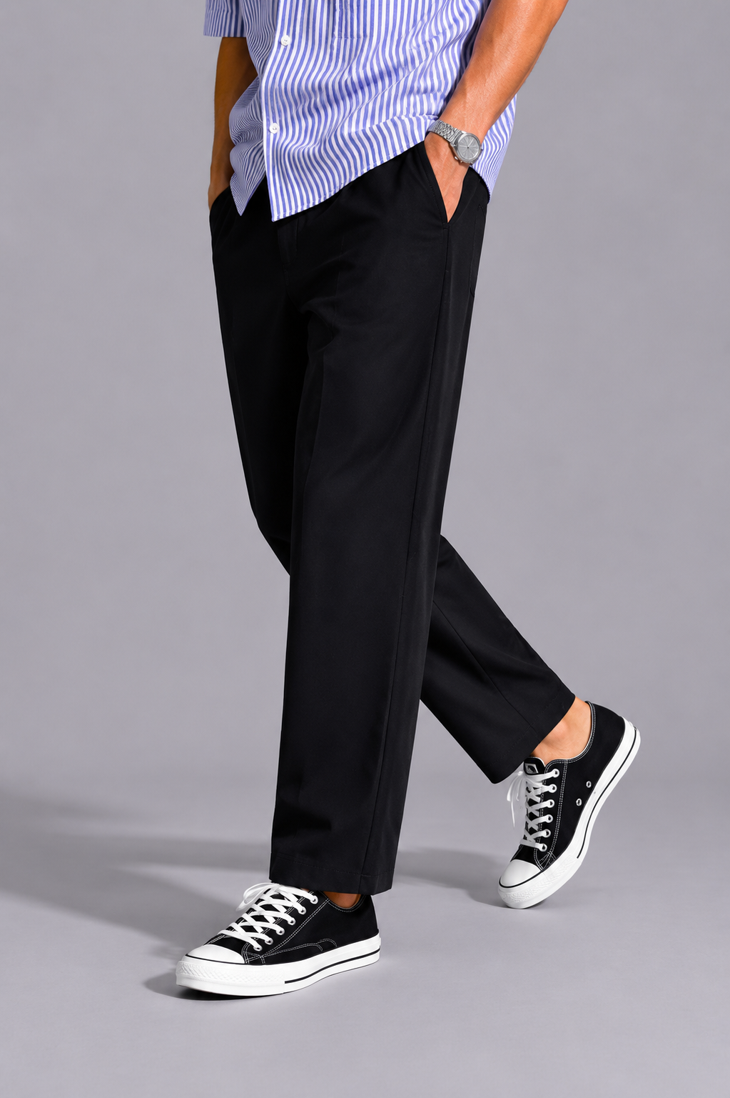 Pantalone Wide Leg Crop