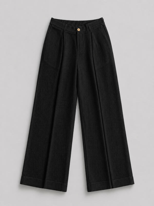 Pantalone Wide Leg in Lino