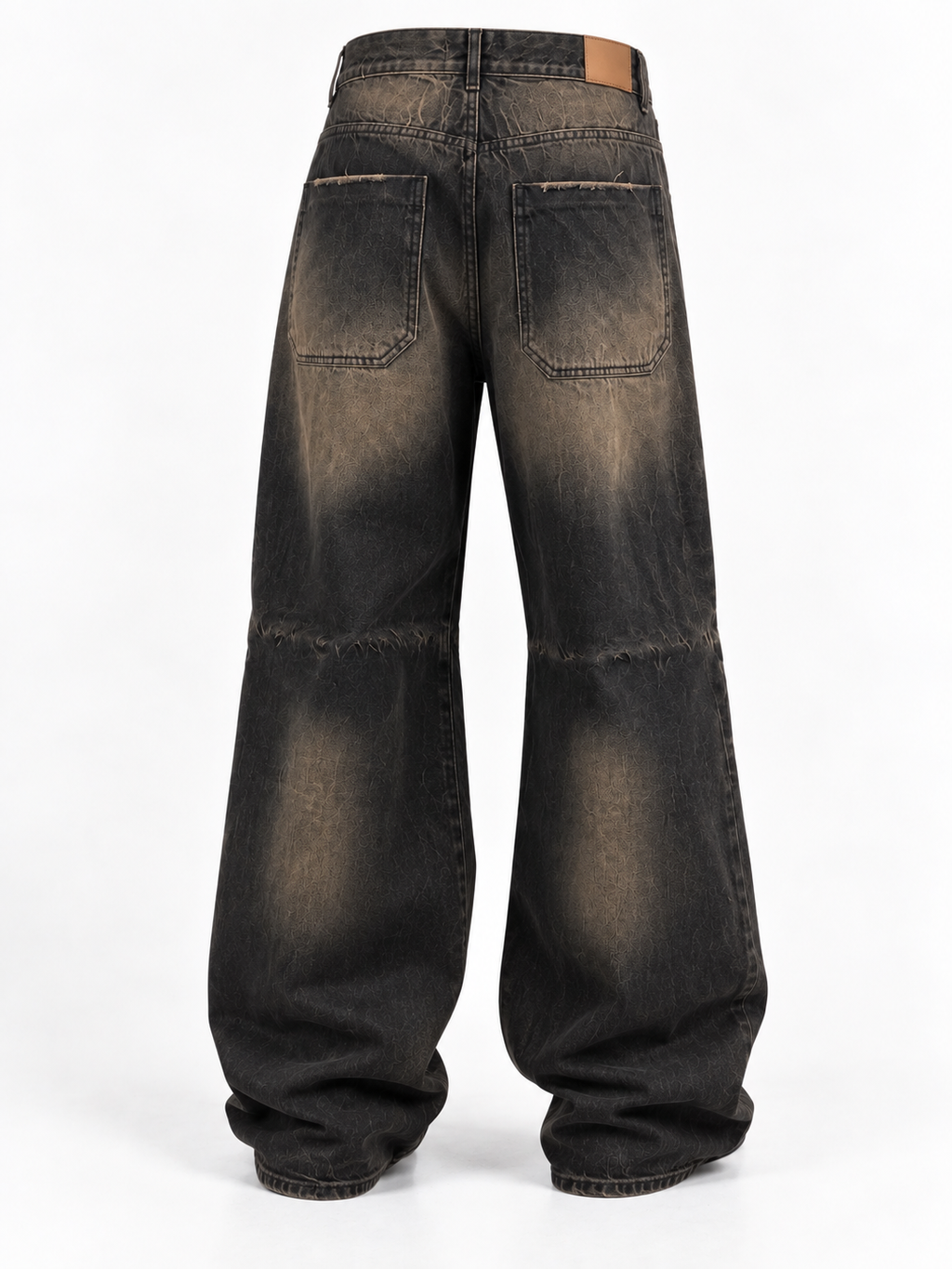 Jeans Wide Leg Vintage Sand