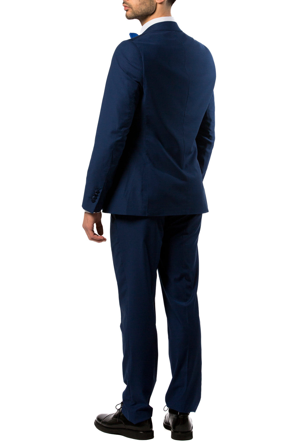 Abito Uomo Blu con Rever a Lancia in Raso